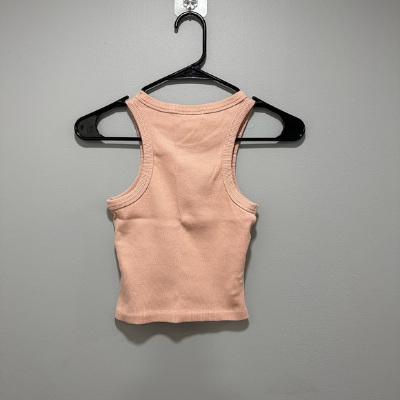 Pink Ribbed Tank - Picture 2 of 3